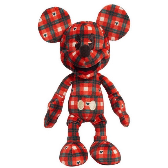 Disney100 Years of Wonder Retro Reimagined Plaid Fleece Plush Collector Set 5pk - Picture 2 of 11